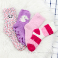 Chaussettes pour enfants en toison corail